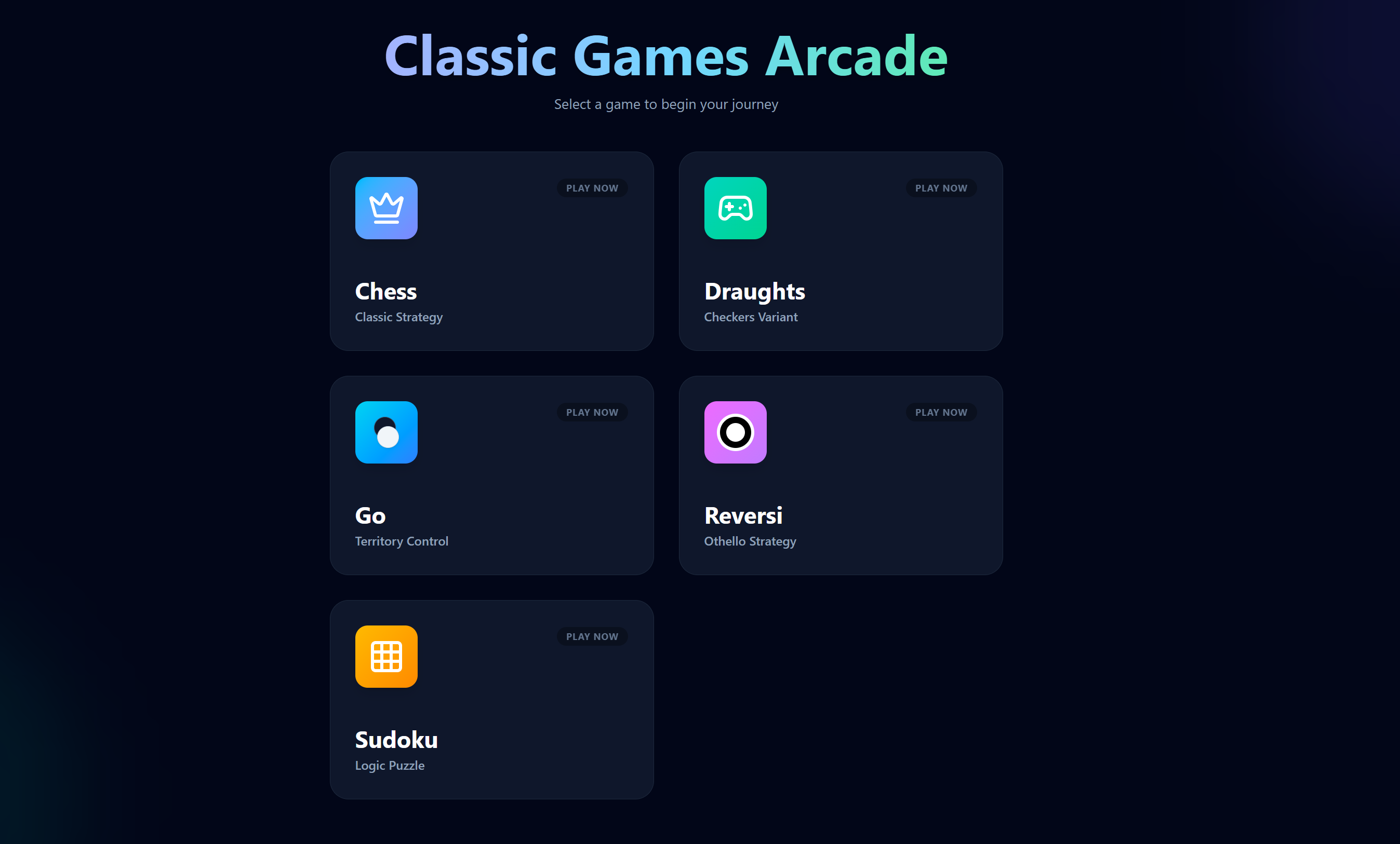 Classic Games Arcade